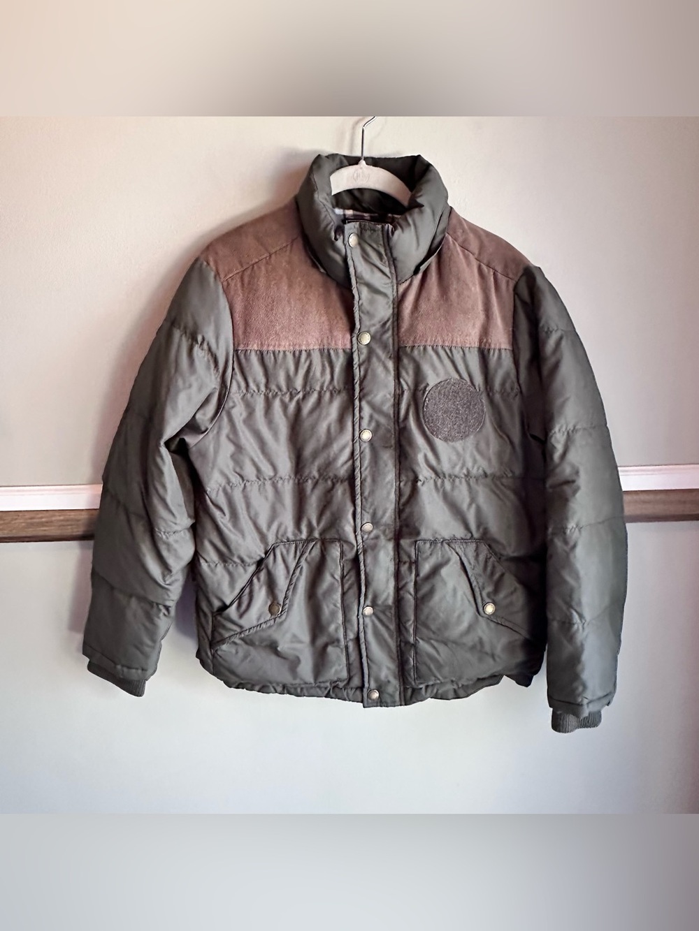 Seibertron Army Green 650 Fill Down Puffer Jacket